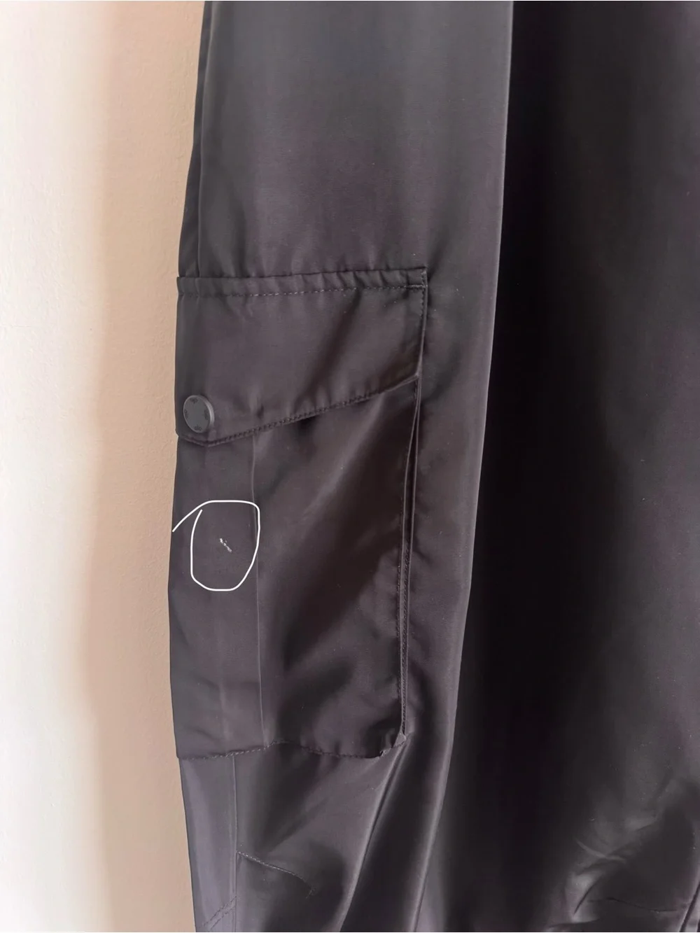Alo Yoga | High Waist Break Line Celana Cargo Jogger Pants - Black Large